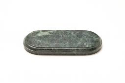 Green Marble Oval Base 3" x 4"